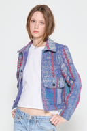 Women’s Cropped Jacket - Grape Mix